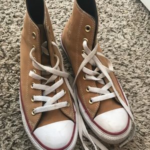 Tan Suede Converse size 7